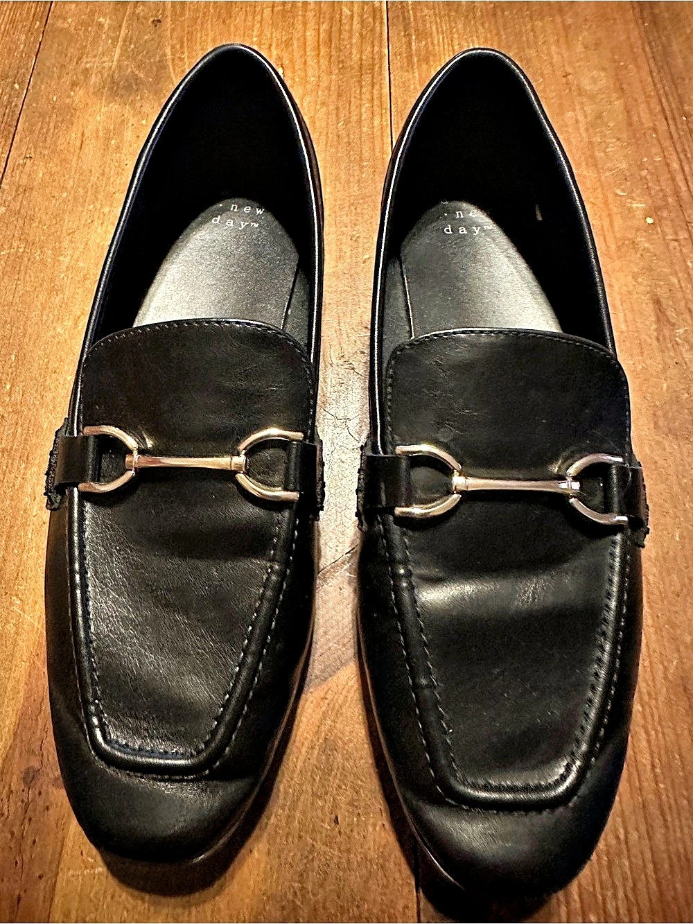 A New Day Black Horsebit Loafers US 8.5
